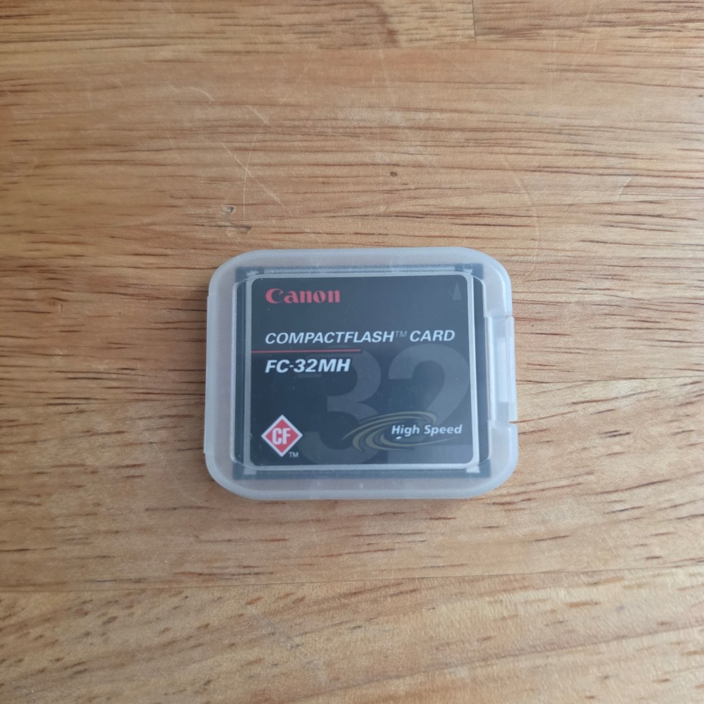 Canon CompactFlash Card Black 32MB FC-32MH High Speed Memory Storage